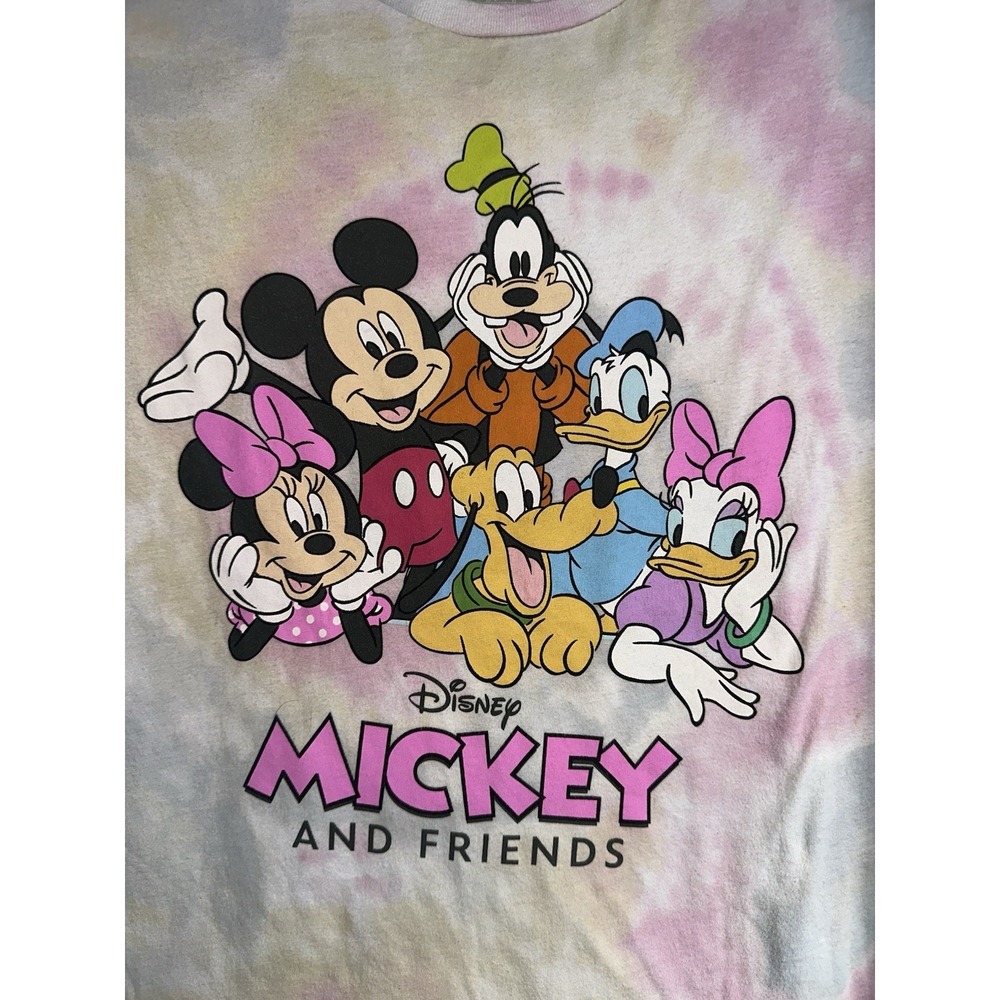 Disney Mickey & Friends Girls  T-Shirt Multicolor Graphic Print Size XL (14-16)